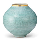 AERIN Calinda Moon Vase in Blue Grotto | Italian Ceramics at Fig Linens and Home 1