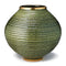 AERIN Calinda Moon Vase in Forest Green | Italian Ceramics at Fig Linens and Home 1