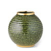 Calinda Round Vase in Forest Green by AERIN at Fig Linens and Home