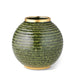 Calinda Round Vase in Forest Green by AERIN at Fig Linens and Home