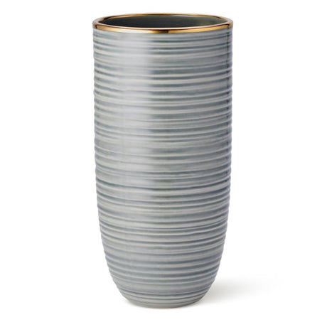 Calinda Tall Vase in Shadow by AERIN at Fig Linens and Home