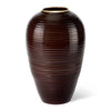 Calinda Tapered Vase in Chocolate by AERIN at Fig Linens and Home