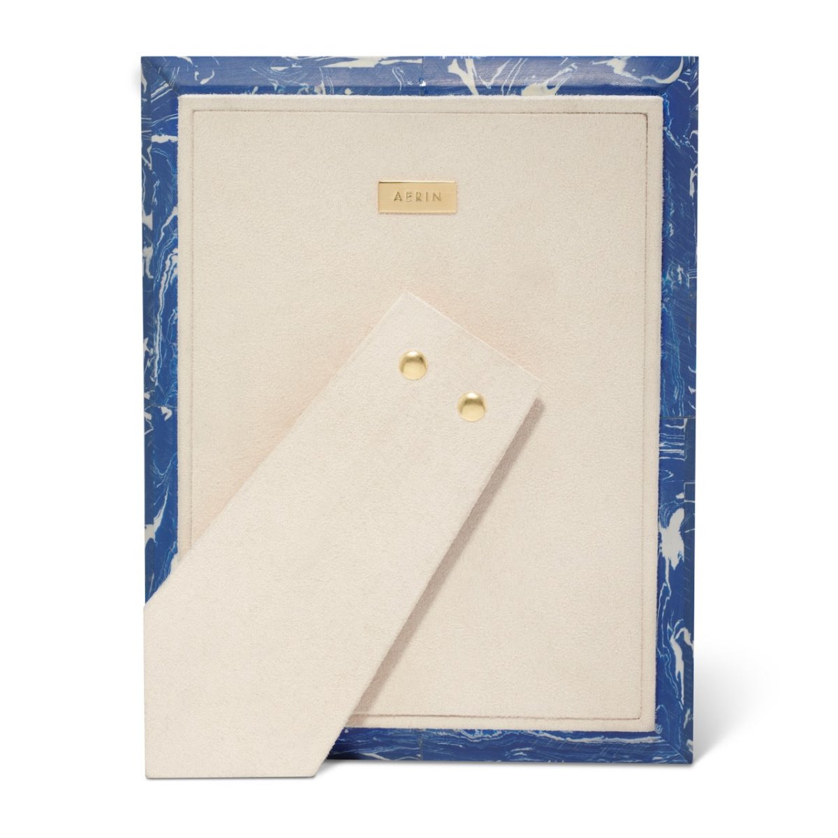 Cassiel Mosaic Frame 5x7 in Lapis | AERIN at Fig Linens and Home - Reverse View