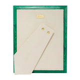 Cassiel Mosaic Frame 5x7 in Malachite by AERIN at Fig Linens and Home - Sueded Back of Frame