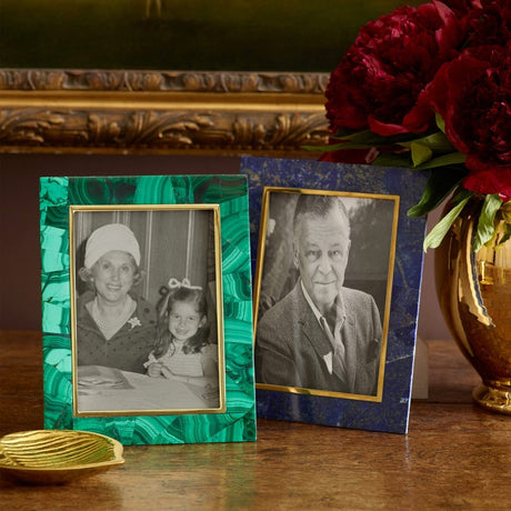 Cassiel Mosaic Frame 5x7 in Malachite by AERIN at Fig Linens and Home - Lifestyle 2
