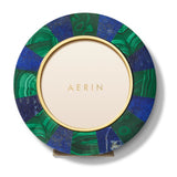 Cassiel Mosaic Round Frame in Lapis and Malachite by AERIN - View 2