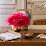 Classic Croc Leather Desk Box in Fawn | AERIN Home Decor at Fig Linens and Home 5