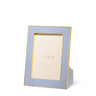 Classic Croc Leather Frame in Hydrangea Blue for 5 X 7 Photo - AERIN at Fig Linens and Home 1