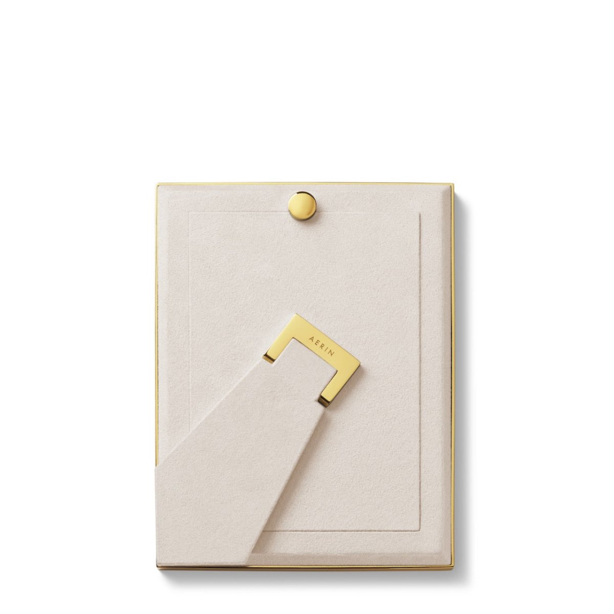 Classic Croc Leather Frame in Hydrangea Blue for 5 X 7 Photo - AERIN at Fig Linens and Home 3