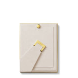 Classic Croc Leather Frame in Hydrangea Blue for 5 X 7 Photo - AERIN at Fig Linens and Home 3