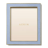 Classic Croc Leather Frame in Hydrangea Blue for 8 X 10 photo - AERIN at Fig Linens and Home 2