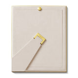 Classic Croc Leather Frame in Hydrangea Blue for 8 X 10 photo - AERIN at Fig Linens and Home 3