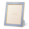 Classic Croc Leather Frame in Hydrangea Blue for 8 X 10 photo - AERIN at Fig Linens and Home 1
