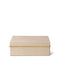 Classic Croc Leather Small Box in Fawn by AERIN - Decorative Box with Lid at Fig Linens and Home