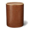 Classic Croc Leather Wastebasket in Chestnut by AERIN at Fig Linens and Home