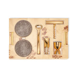 AERIN Classic Shagreen Bar Set in Chocolate Box | Luxury Barware at Fig Linens and Home 4