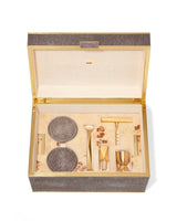 AERIN Classic Shagreen Bar Set in Chocolate Box | Luxury Barware & Cocktail Tools