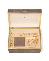 AERIN Classic Shagreen Bar Set in Chocolate Box | Luxury Barware at Fig Linens and Home 2