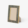 Classic Shagreen Frame in Chocolate - 4 x 6 by AERIN at Fig Linens and Home