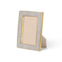 Classic Shagreen Frame in Dove - 4 x 6 by AERIN at Fig Linens and Home - View 1