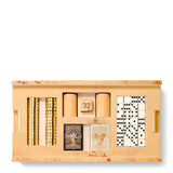 Classic Shagreen Game Set in Cream by AERIN at Fig Linens and Home - Lifestyle - Cards and Dice Set