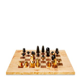 Classic Shagreen Game Set in Cream by AERIN at Fig Linens and Home - Lifestyle - Chess Set