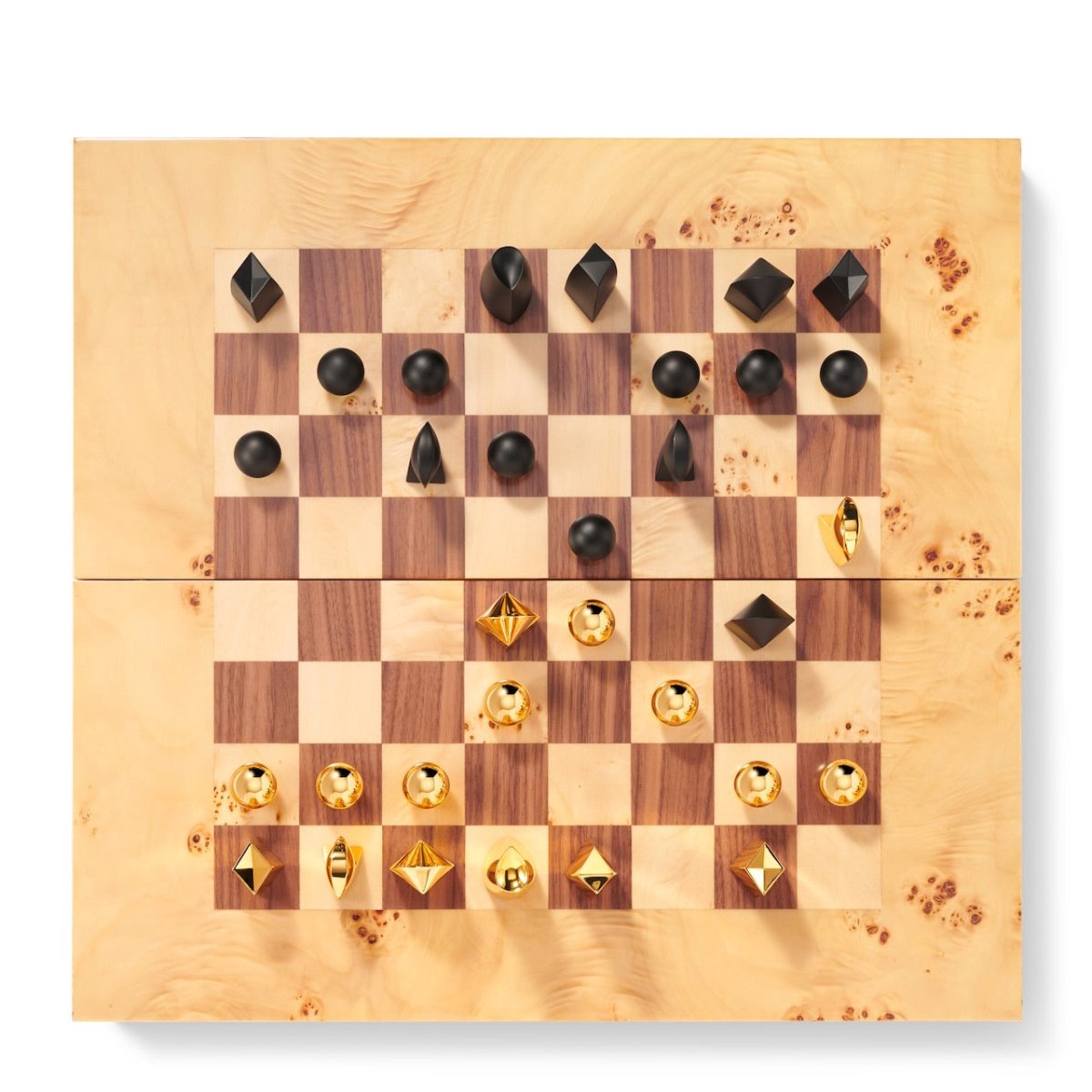 Classic Shagreen Game Set in Cream by AERIN at Fig Linens and Home - Lifestyle - Chess Board
