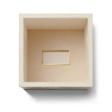 Classic Shagreen Tissue Box Cover in Chocolate by AERIN at Fig Linens and Home - View from Bottom