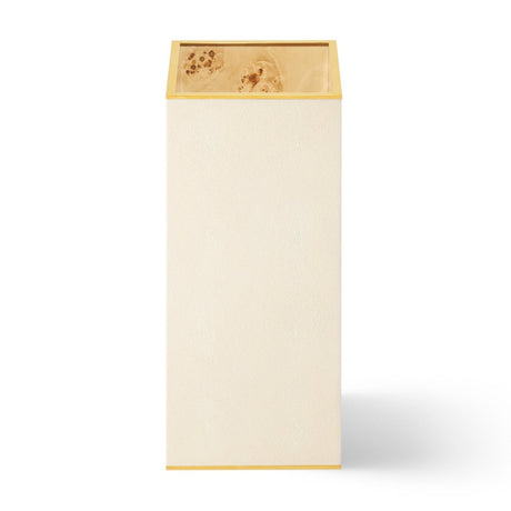 Classic Shagreen Umbrella Stand in Cream by AERIN at Fig Linens and Home | Umbrella Holder 4