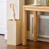 Classic Shagreen Umbrella Stand in Cream by AERIN at Fig Linens and Home | Umbrella Holder 2