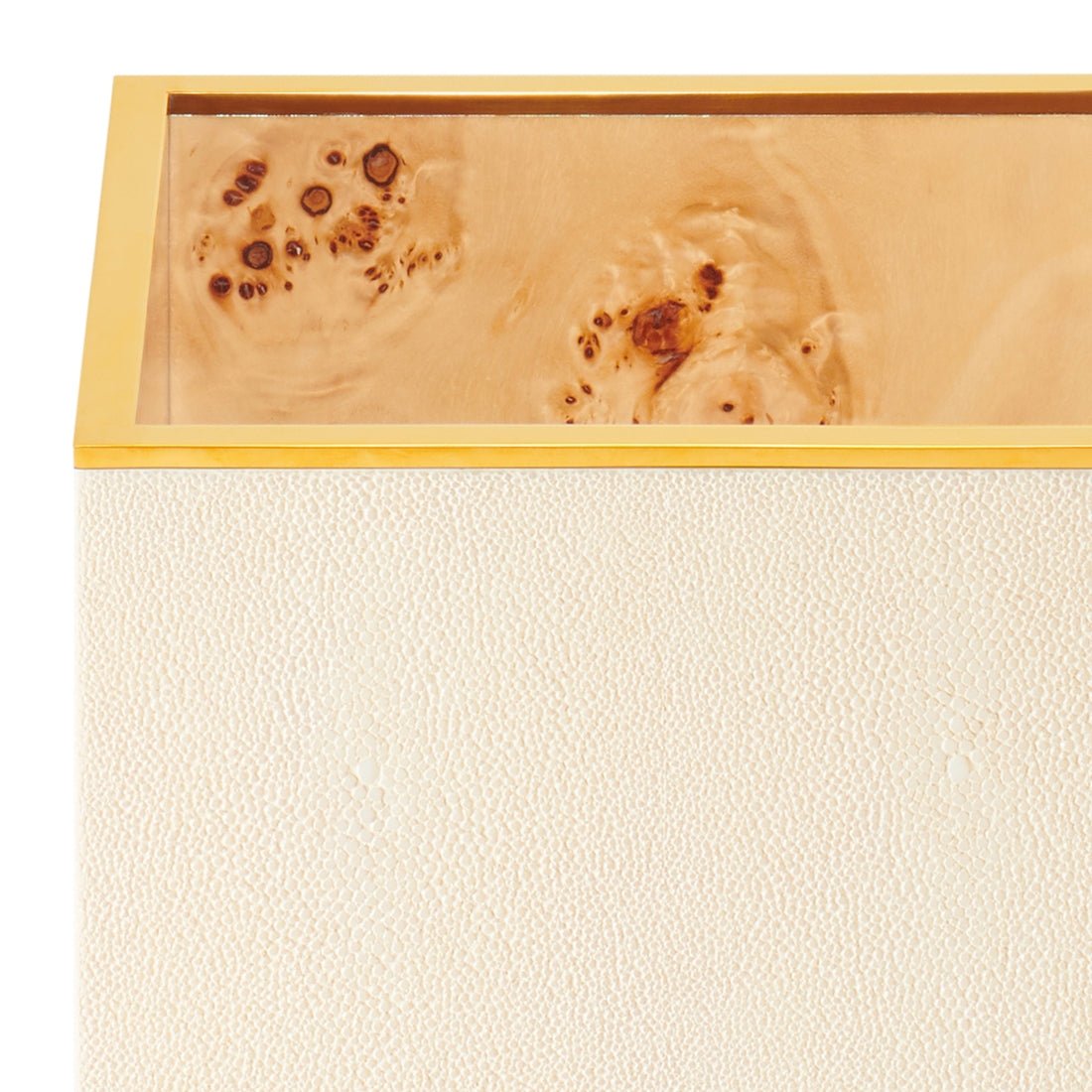 Classic Shagreen Umbrella Stand in Cream by AERIN at Fig Linens and Home | Umbrella Holder - Detail