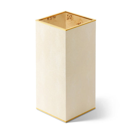 Classic Shagreen Umbrella Stand in Cream by AERIN at Fig Linens and Home | Umbrella Holder 3