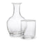 Claudette Bedside Carafe and Tumbler in Clear with White by AERIN | Guestroom Water Service 1