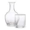 Claudette Bedside Carafe and Tumbler in Clear with White by AERIN | Guestroom Water Service 1
