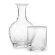 Claudette Bedside Carafe and Tumbler in Clear with White by AERIN | Guestroom Water Service 1