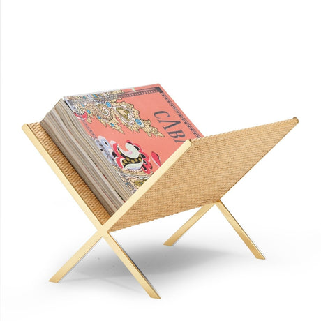 Colette Cane Magazine Rack by AERIN - View 2 - Fig Linens and Home