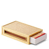 Colette Cane Oversize Match Box with Matches by AERIN at Fig Linens and Home - Matches included and shown open