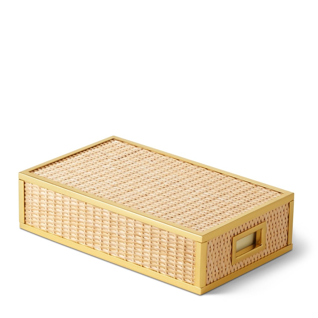 Colette Cane Oversize Match Box with Matches by AERIN at Fig Linens and Home