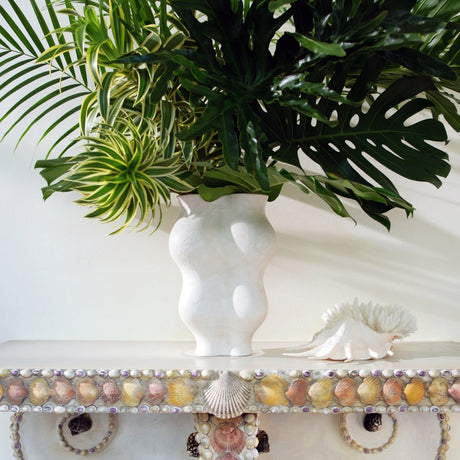 Corvo Large Vase by AERIN - Lifestyle at Fig Linens and Home 1