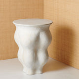 Corvo Side Table in Fresco White by AERIN | Petite Organic-Form Table at Fig Linens and Home 4