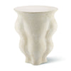 Corvo Side Table in Fresco White by AERIN | Petite Organic-Form Table at Fig Linens and Home 1