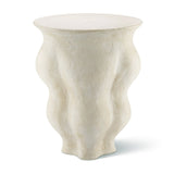 Corvo Side Table in Fresco White by AERIN | Petite Organic-Form Table at Fig Linens and Home 1