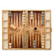 AERIN Croc Leather Fawn Backgammon Set | Luxury Games at Fig Linens and Home 2