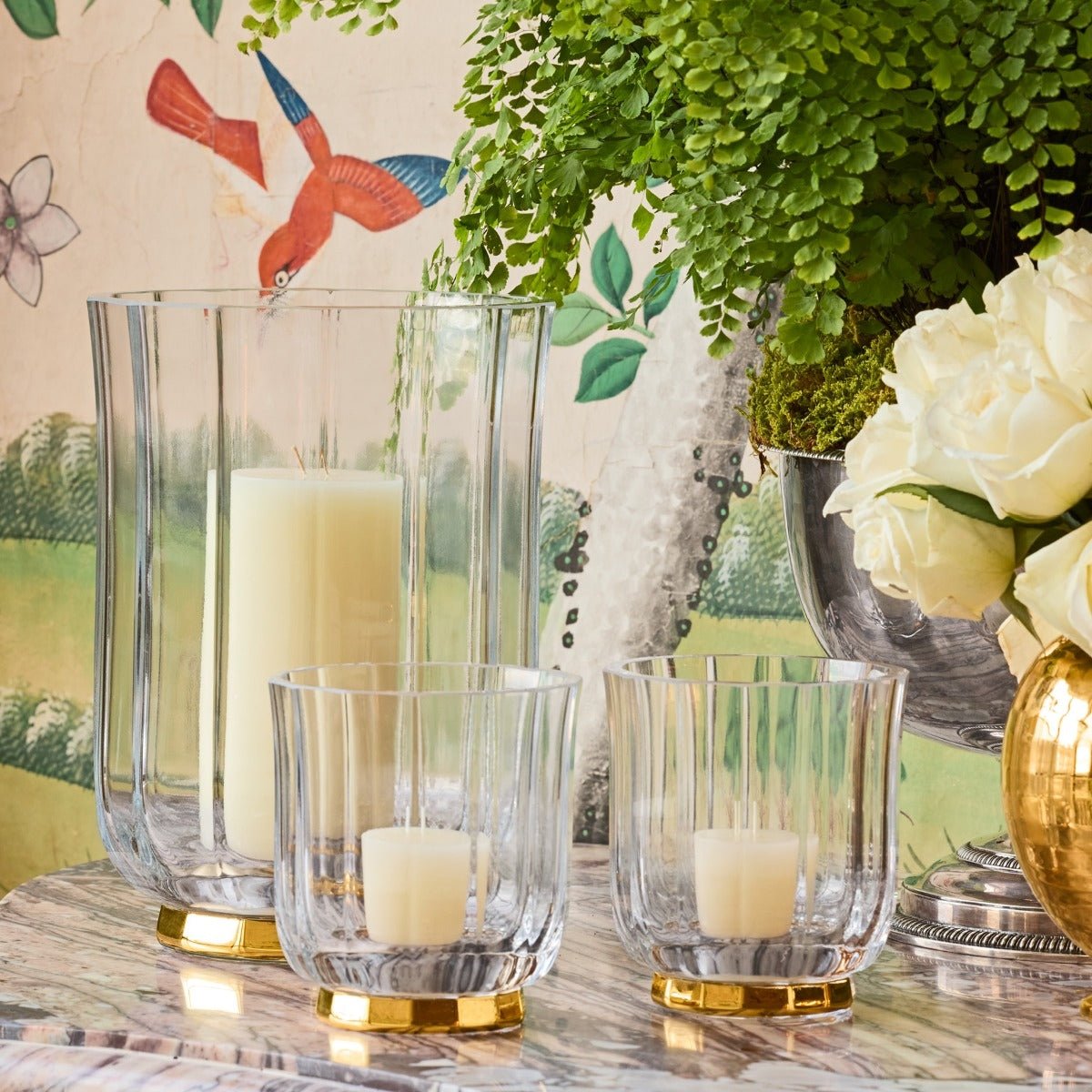 Delmara Crystal Hurricane by AERIN at Fig Linens and Home - Lifestyle Image