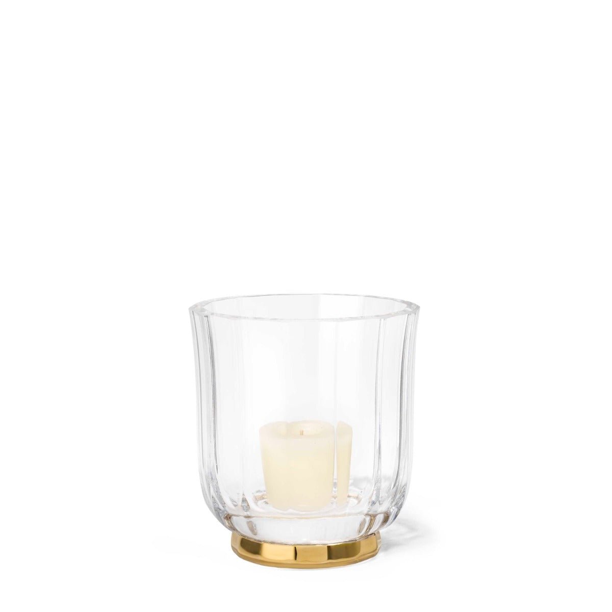 Delmara Hurricane Crystal Votive Holder by AERIN at Fig Linens and Home - View 8