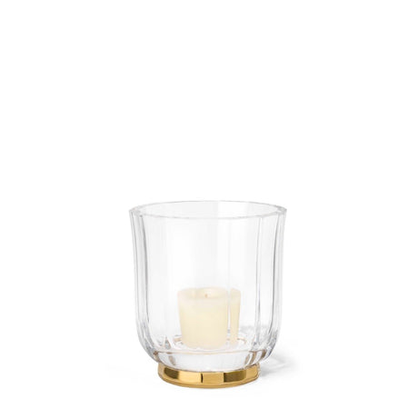 Delmara Hurricane Crystal Votive Holder by AERIN at Fig Linens and Home - View 8