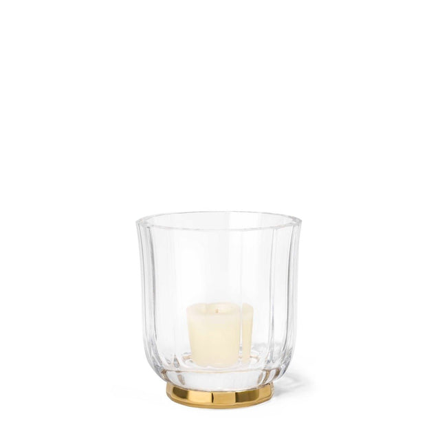 Delmara Hurricane Crystal Votive Holder by AERIN at Fig Linens and Home - View 8