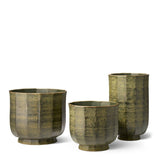Delmara Large Vase in Cedar by AERIN shown with grouping of containers - Fig Linens and Home