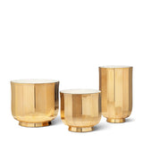 Delmara Large Vase in Gold by AERIN - Shown in Grouping of all Gold Delmara