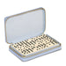 Enzo Travel Domino Set in Hydrangea Blue by AERIN at Fig Linens and Home - Dominoes View